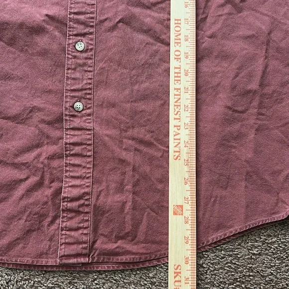 100% Cotton Men's Rust Shirt Vintage - Picture 6 of 9